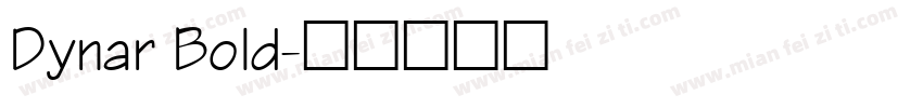 Dynar Bold字体转换